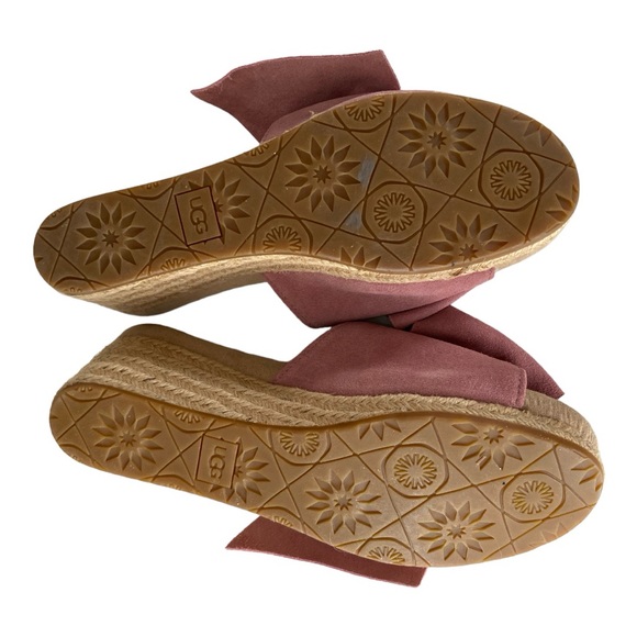 UGG Women's Jaycee Espadrille Wedge Sandal, Adobe Gold, 9.5M US - Picture 5 of 8